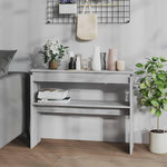VIDAXL Table console Sonoma gris 102x30x80 cm Bois d'ingenierie