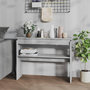 Voir la diapositive 1 : VIDAXL Table console Sonoma gris 102x30x80 cm Bois d'ingenierie