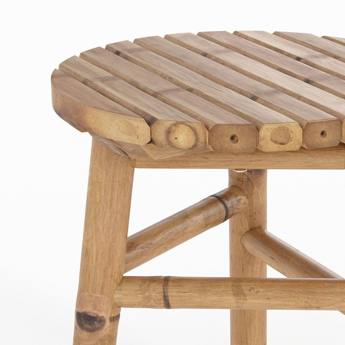 Rendez vous déco Tabouret de jardin en bambou H38 cm-Eli