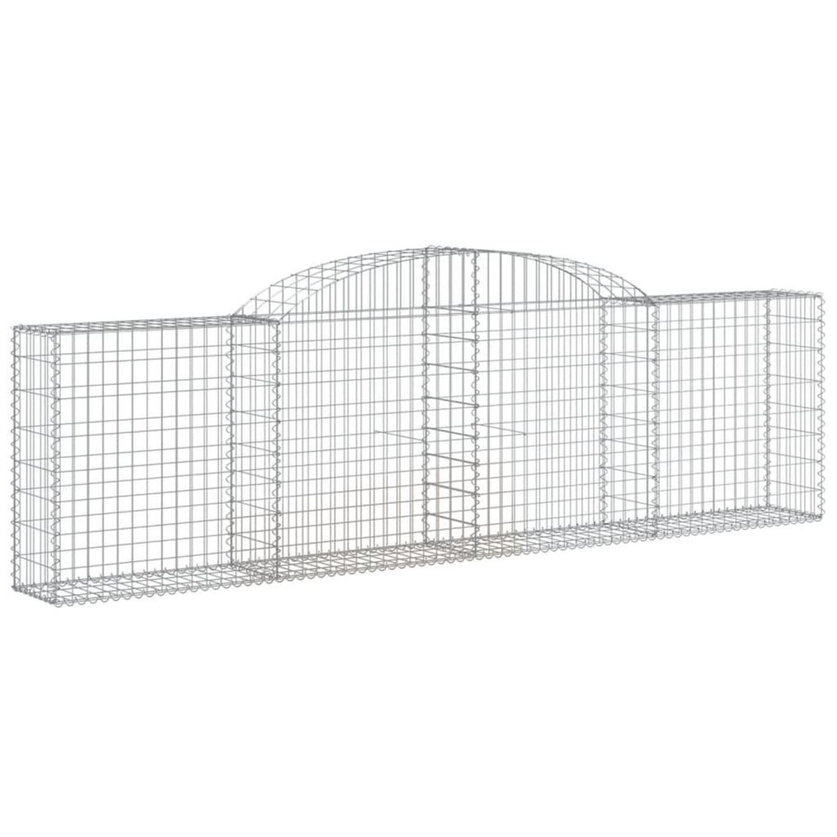 VIDAXL Paniers a gabions arques 4 pcs 300x30x80/100 cm fer galvanise