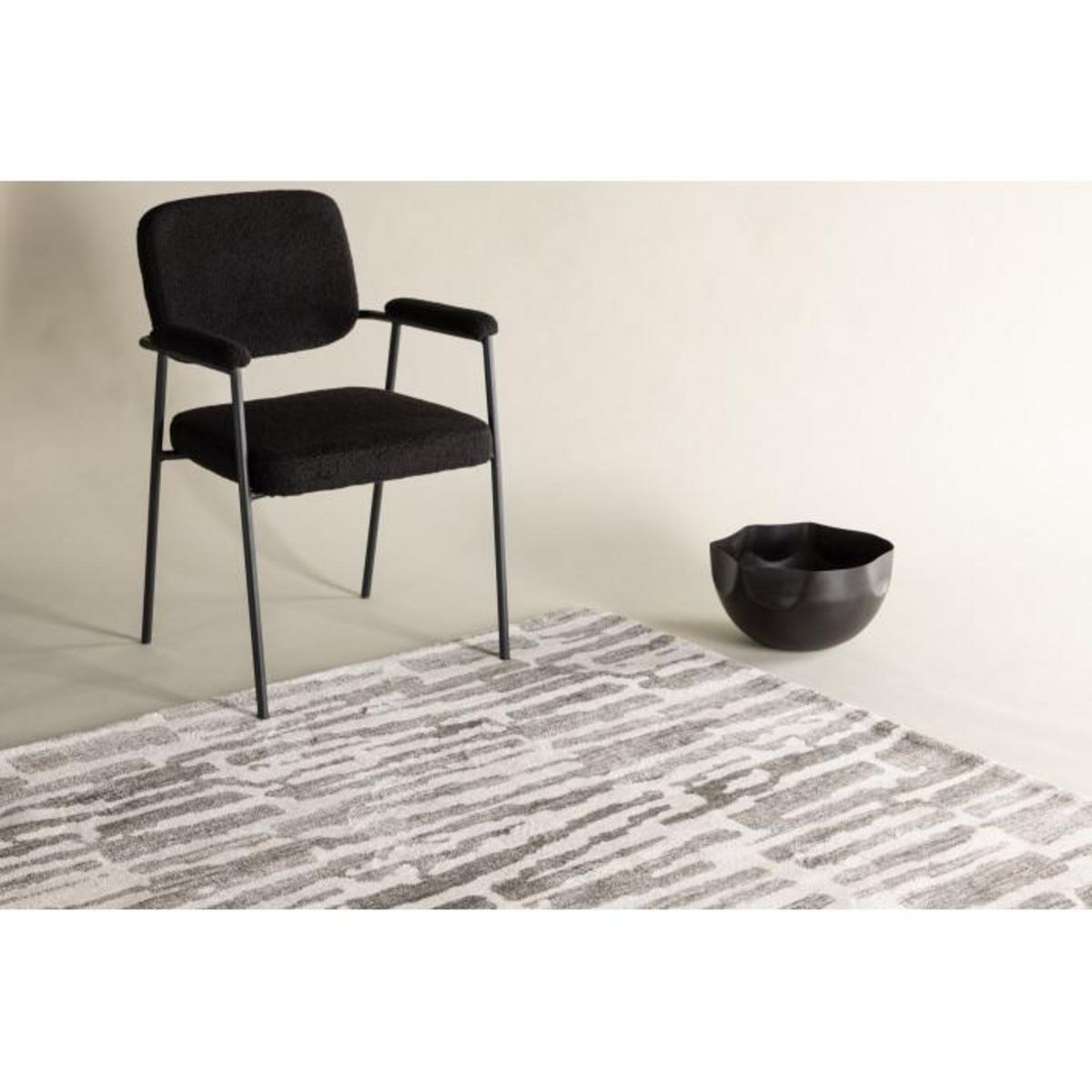 Paris Prix Tapis Déco  Milos  200x290cm Gris