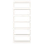 Voir la diapositive 5 : VIDAXL Bibliotheque/Separateur de piece Blanc 80x30x199,5cm Pin massif