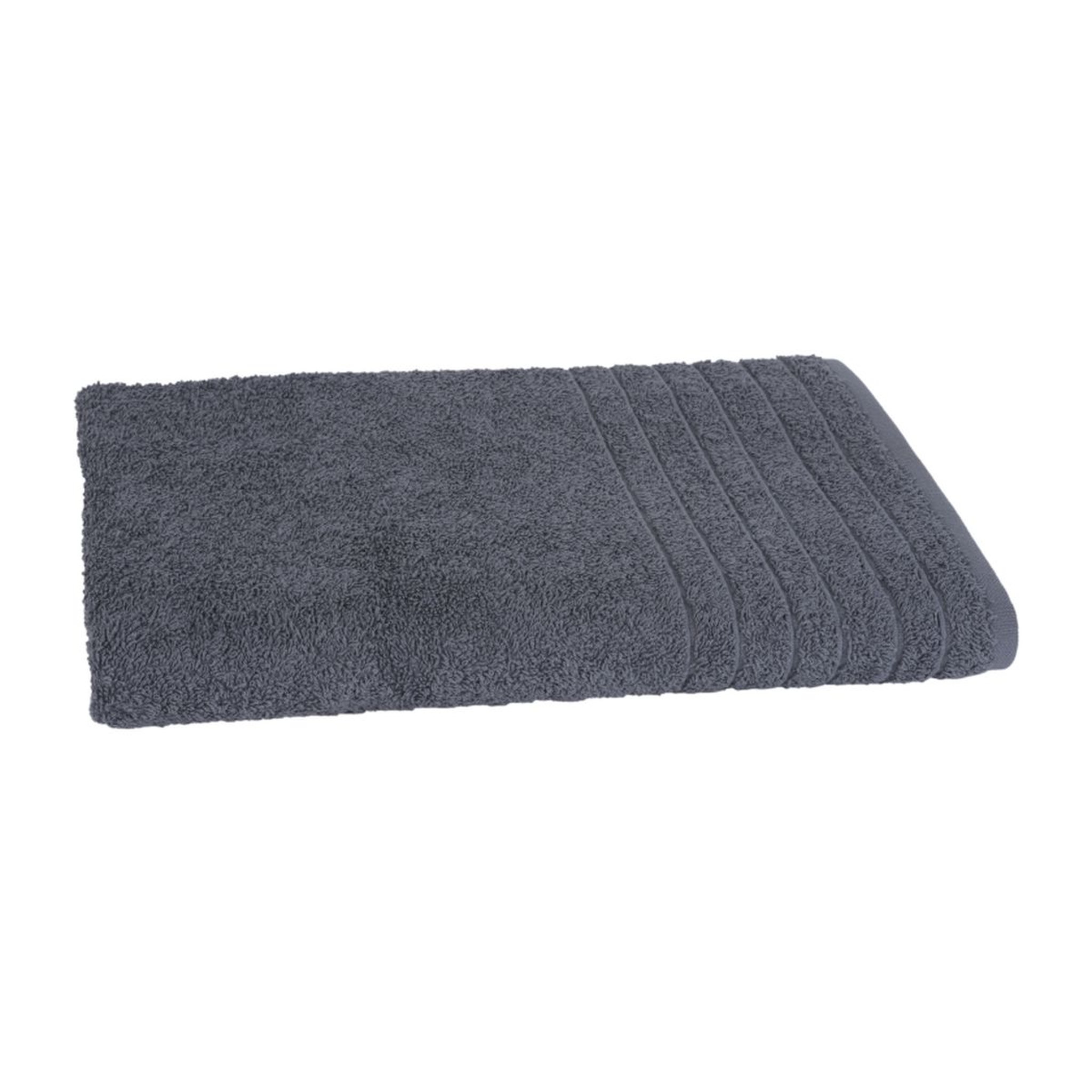 Voir la diapositive 2 : Serviette de toilette unie en coton 450 gr/m² ALIX