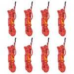 VIDAXL Cordes de haubanage avec cles reflechissantes 8 pcs 4 m 4 mm