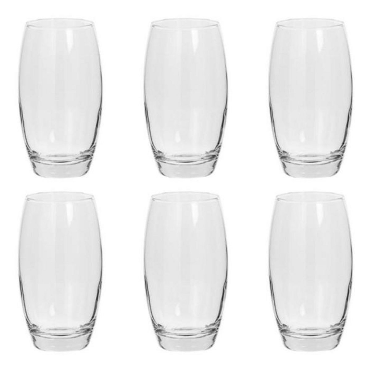 SECRET DE GOURMET Lot de 6 Gobelets Hauts  Cesari'Eau  51cl Transparent