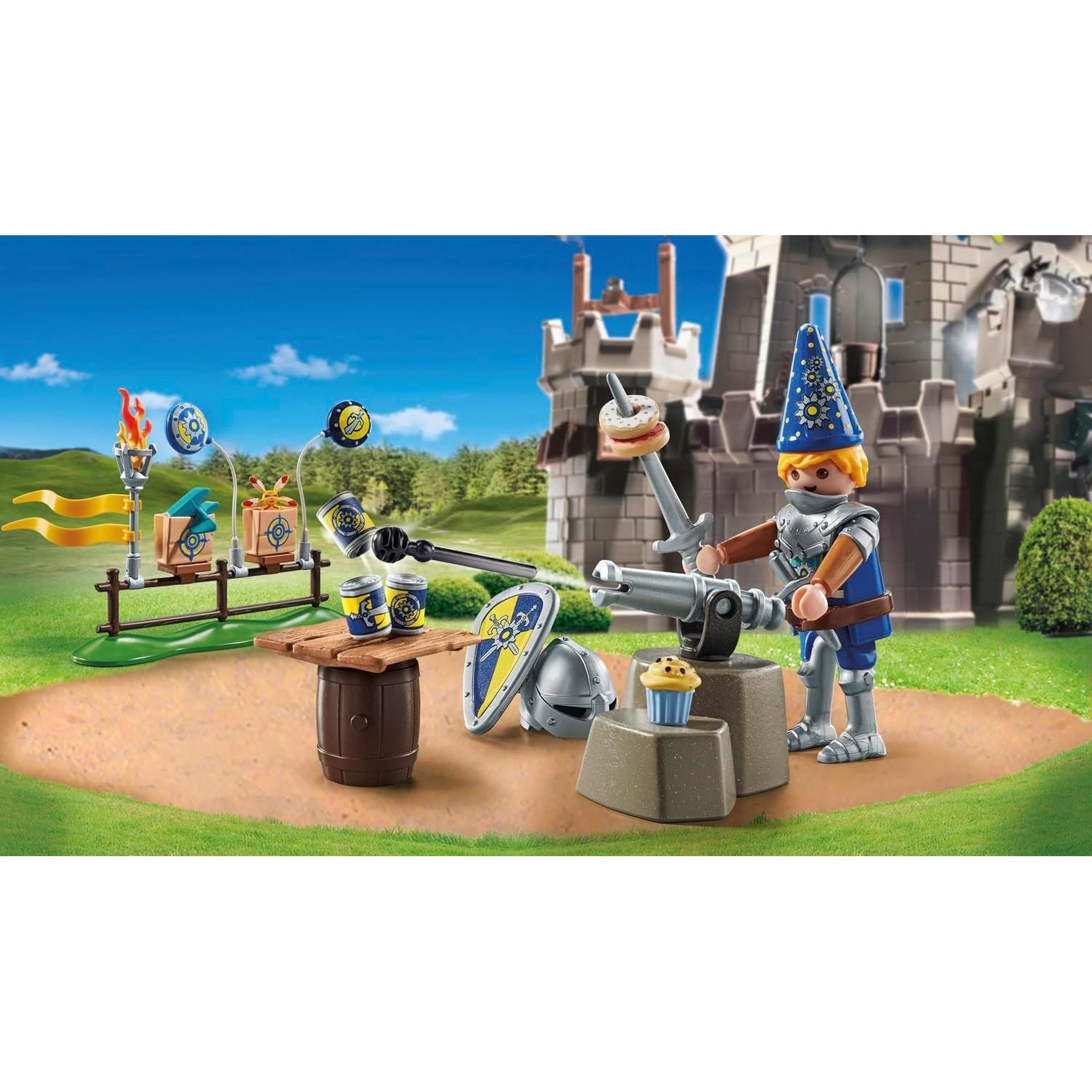 Voir la diapositive 3 : PLAYMOBIL Novelmore - Chevalier et décorations de fête