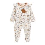 Petit Béguin Pyjama bébé en velours Chincha. Coloris disponibles : Beige
