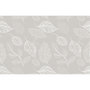 Voir la diapositive 3 : HABITABLE Lot de 6 sets de table motifs feuillage ROMIE - 28 x 43 cm - Beige et blanc