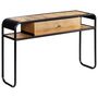 Voir la diapositive 3 : VIDAXL Table console 118 x 30 x 75 cm Bois de manguier massif