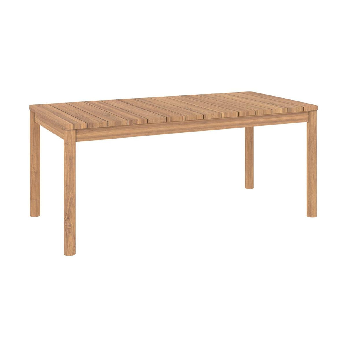 MAISON PAVANE Table de jardin extensible en teck 6 à 8 personnes-Kora