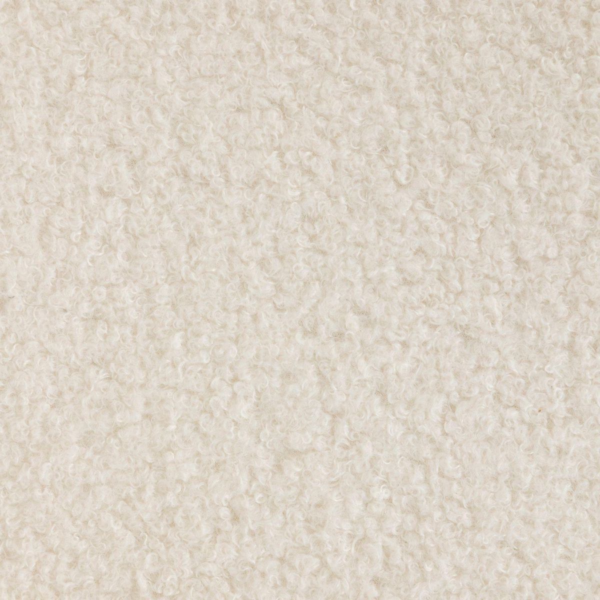 ATMOSPHERA Lot de 4 chaises design scandinave en bouclette - Blanc