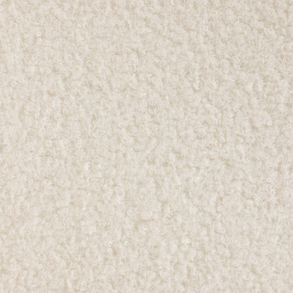 ATMOSPHERA Lot de 4 chaises design scandinave en bouclette - Blanc