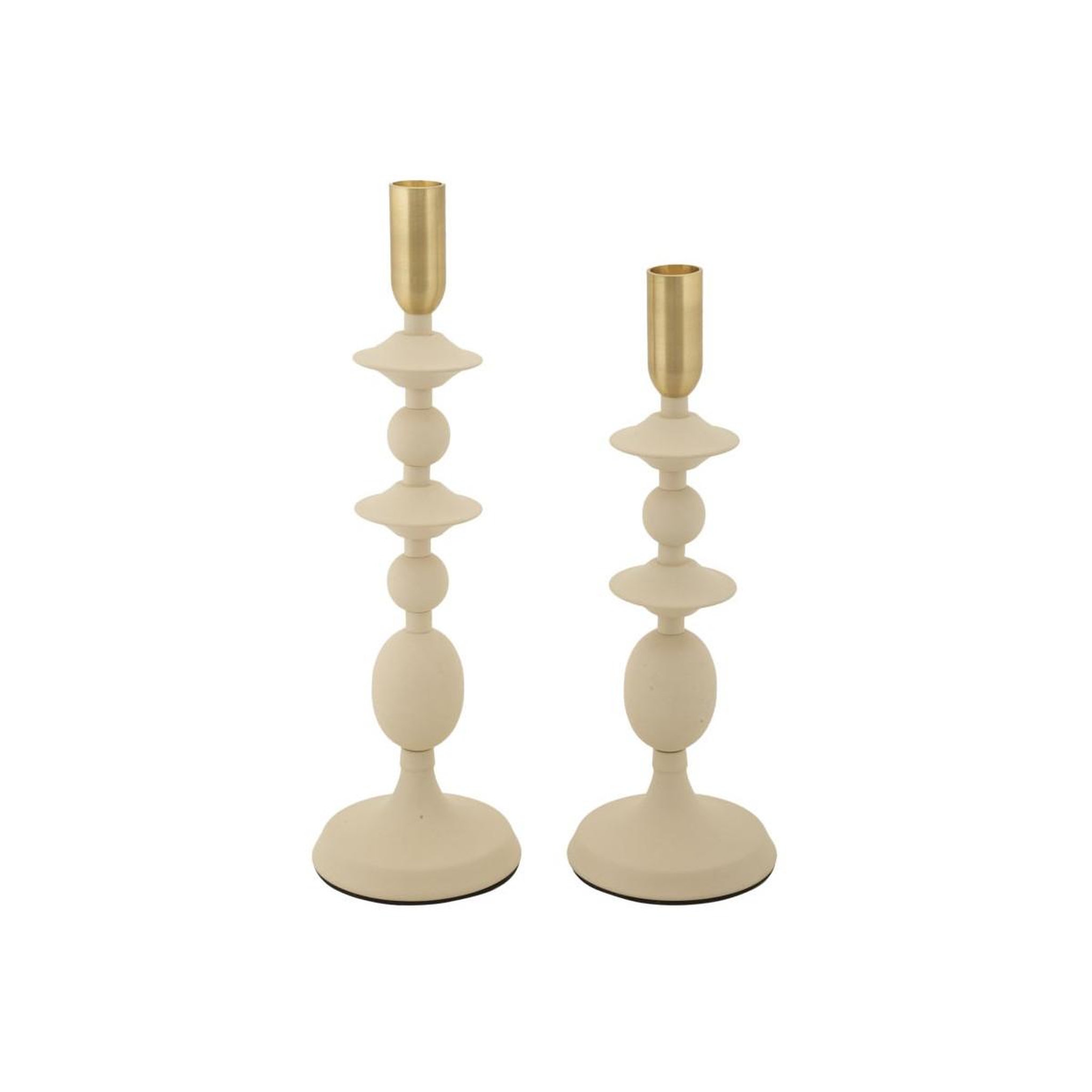 Paris Prix Lot de 2 chandeliers  gemini  33cm crème & or