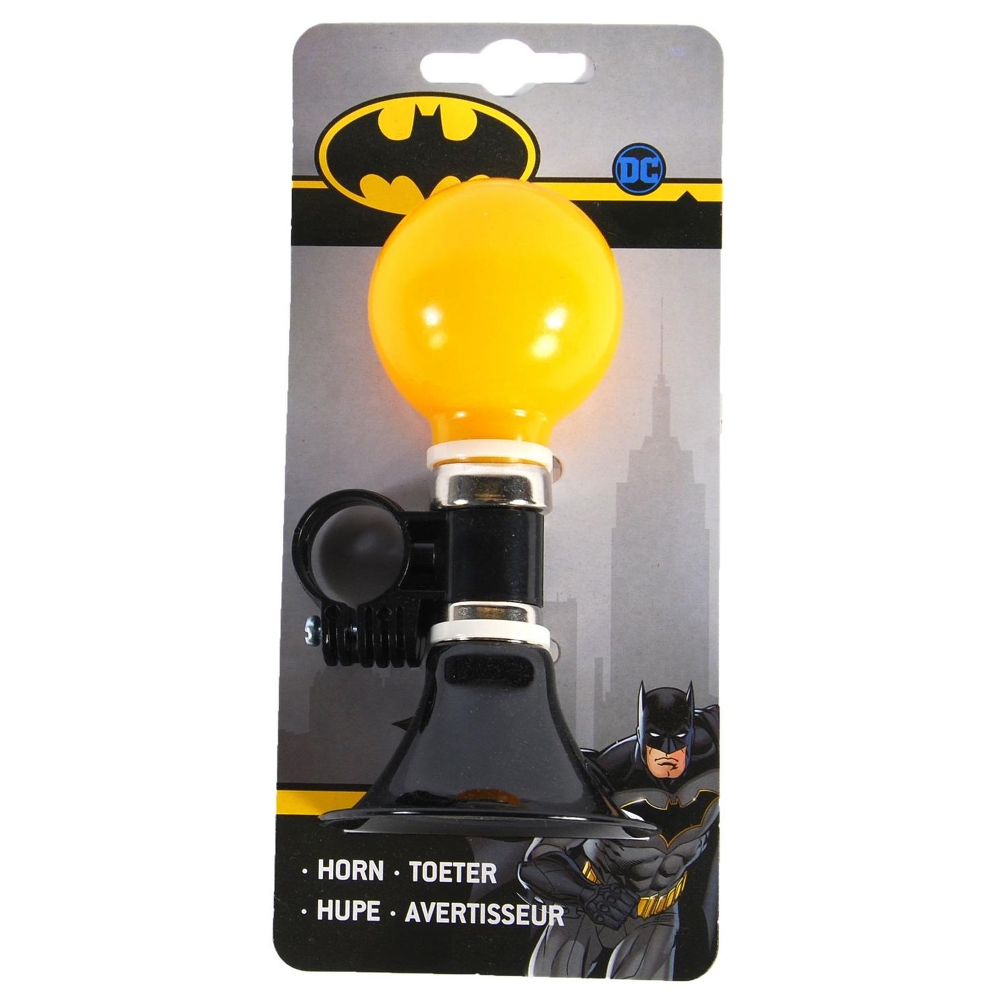 Voir la diapositive 3 : VOLARE Batman Klaxon de bicyclette Noir Jaune
