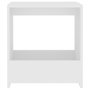 Voir la diapositive 4 : VIDAXL Table d'appoint blanc 50x26x50 cm bois d'ingenierie