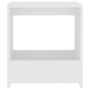Voir la diapositive 4 : VIDAXL Table d'appoint blanc 50x26x50 cm bois d'ingenierie