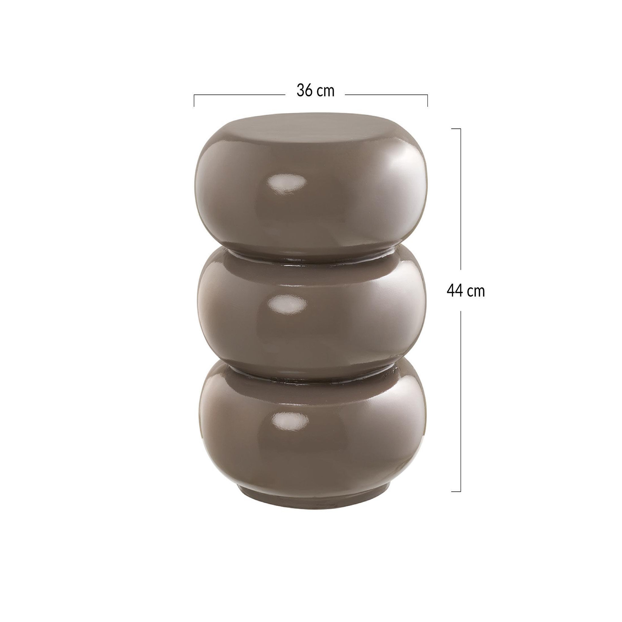 Voir la diapositive 4 : BEST MOBILIER David - bout de canapé bubble - 44 cm