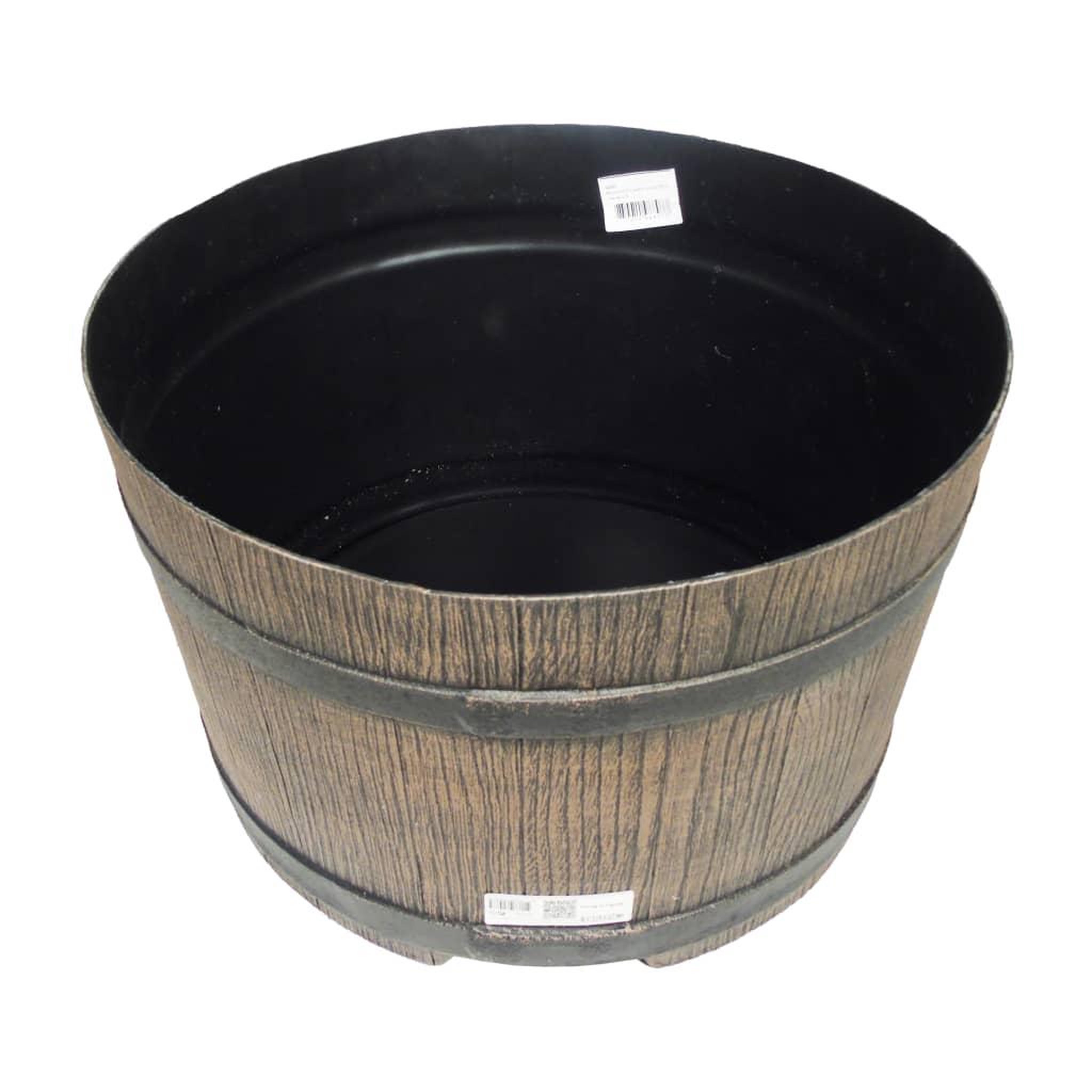 Voir la diapositive 2 : NATURE Nature Support de baril d'eau de pluie aspect de bois 45x28,5cm Marron