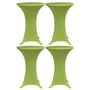 Voir la diapositive 1 : VIDAXL Housses de table extensible 4 pcs 80 cm Vert