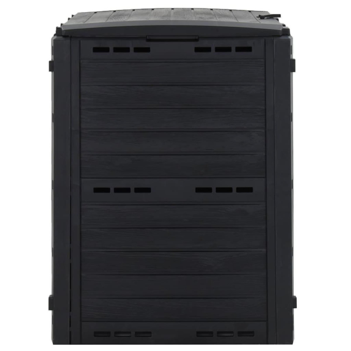 VIDAXL Composteur de jardin Noir 280 L Polypropylene