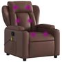 Voir la diapositive 2 : VIDAXL Fauteuil de massage inclinable Marron Similicuir