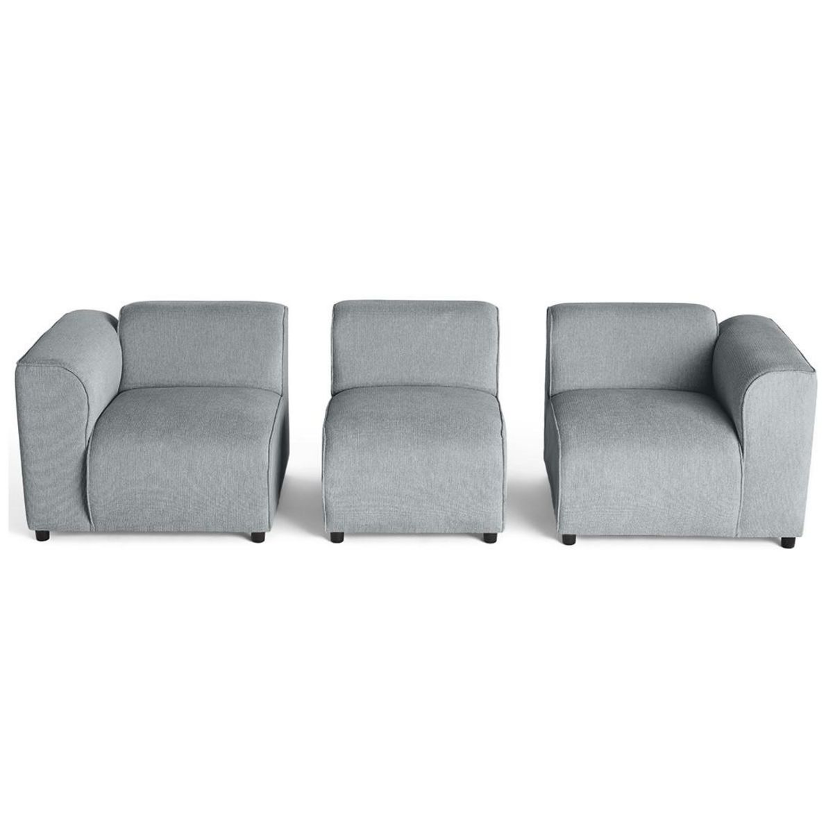 LISA DESIGN Suaro - canapé modulable 3 places en tissu texturé