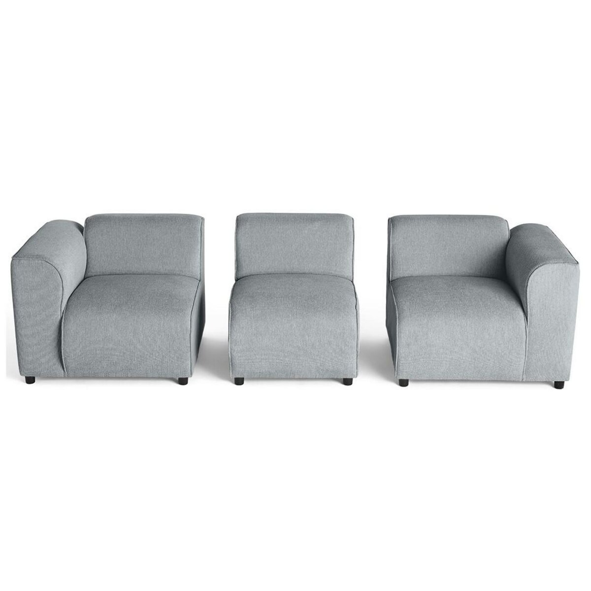 LISA DESIGN Suaro - canapé modulable 3 places en tissu texturé