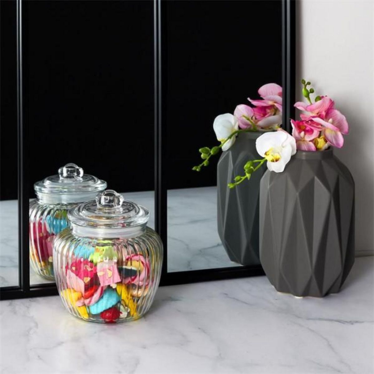 Paris Prix Bocal à Biscuits Rond  Verre  60cl Transparent