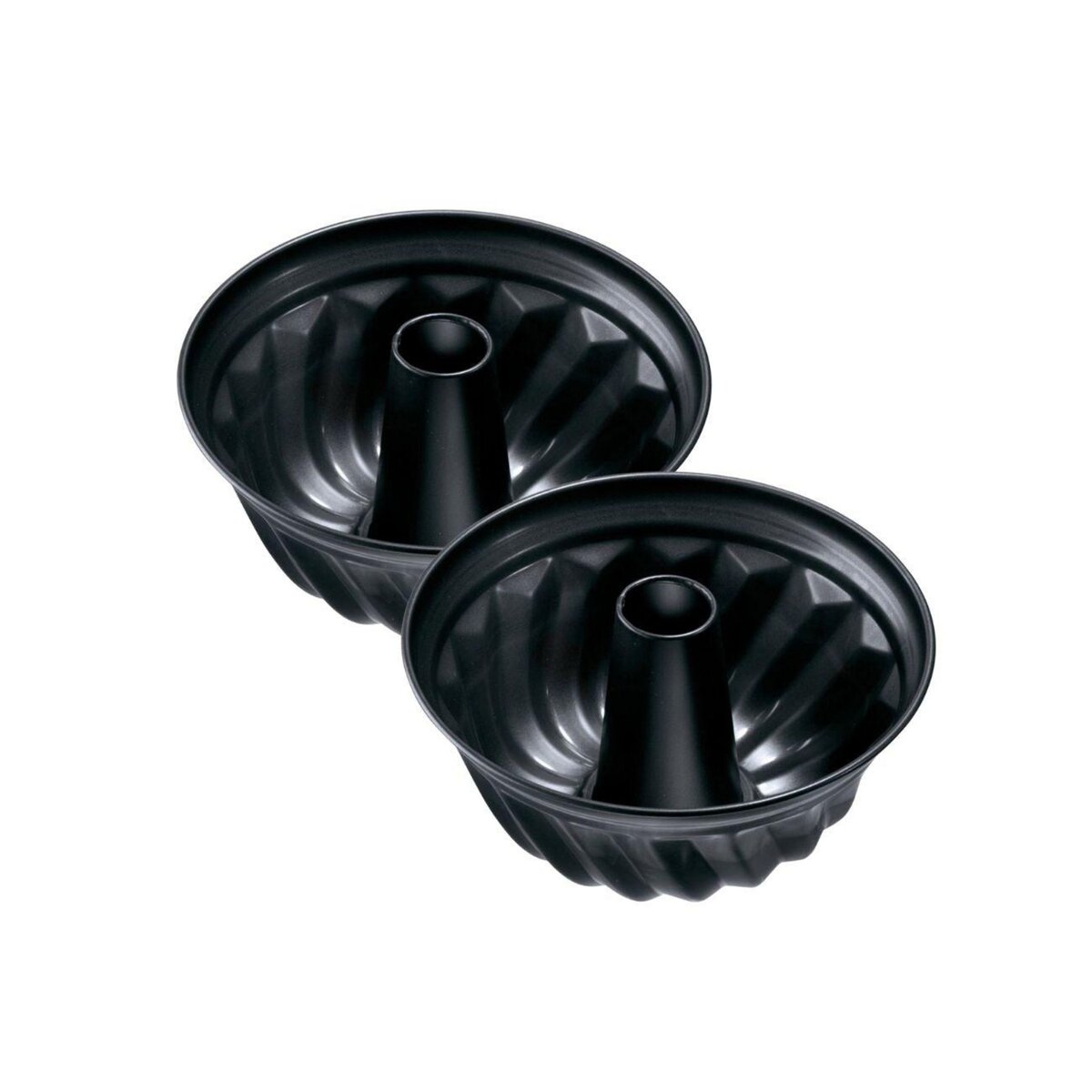 ZENKER Ensemble de 2 Moules à kouglof 22 cm Zenker Black Metallic