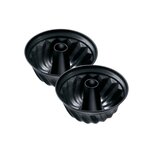 ZENKER Ensemble de 2 Moules à kouglof 22 cm Zenker Black Metallic