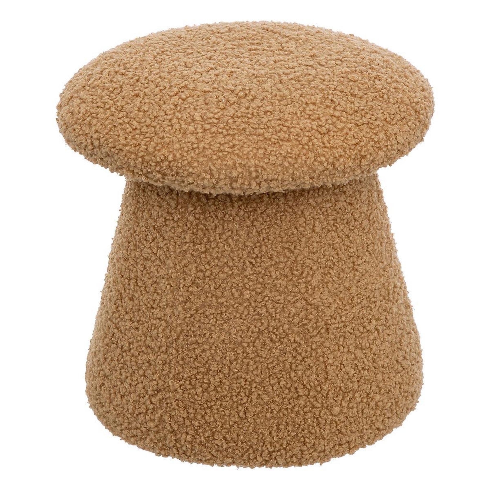Atmosphera Kids Pouf enfant bouclette  champignon  27cm marron