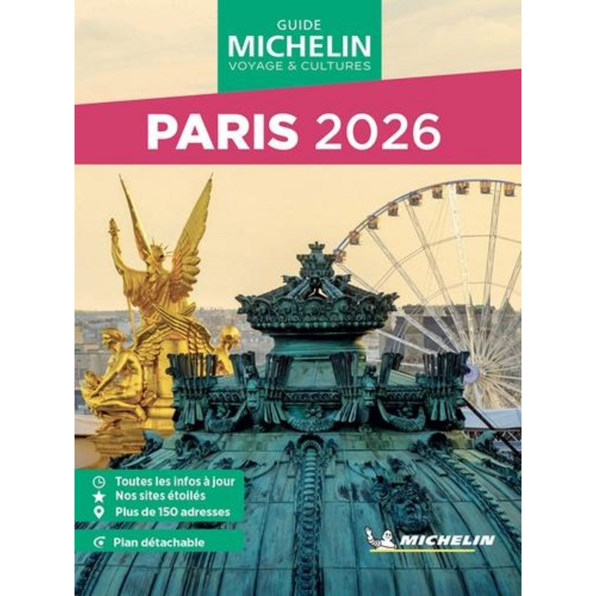 PARIS. EDITION 2026. AVEC 1 PLAN DETACHABLE, Michelin pas cher - Auchan.fr