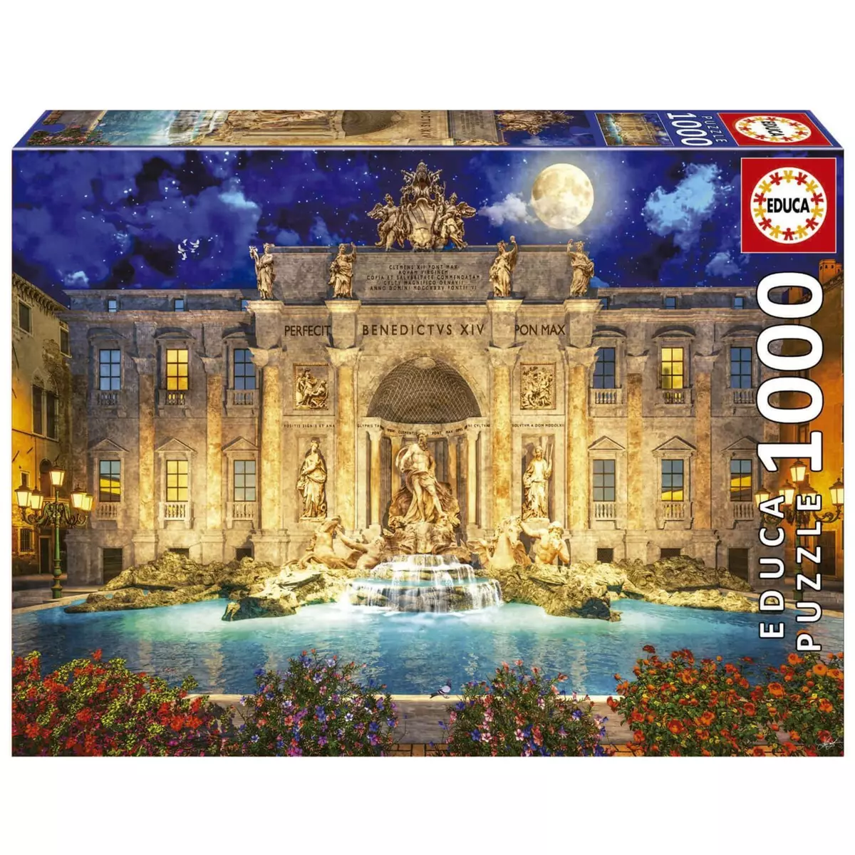 EDUCA Puzzle 1000 pièces : Fontana Di Trevi, Rome