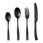 Arthur Martin Ménageres - ARTHUR MARTIN - AM5136 - 24 pieces - Acier inoxydable - Finition noir