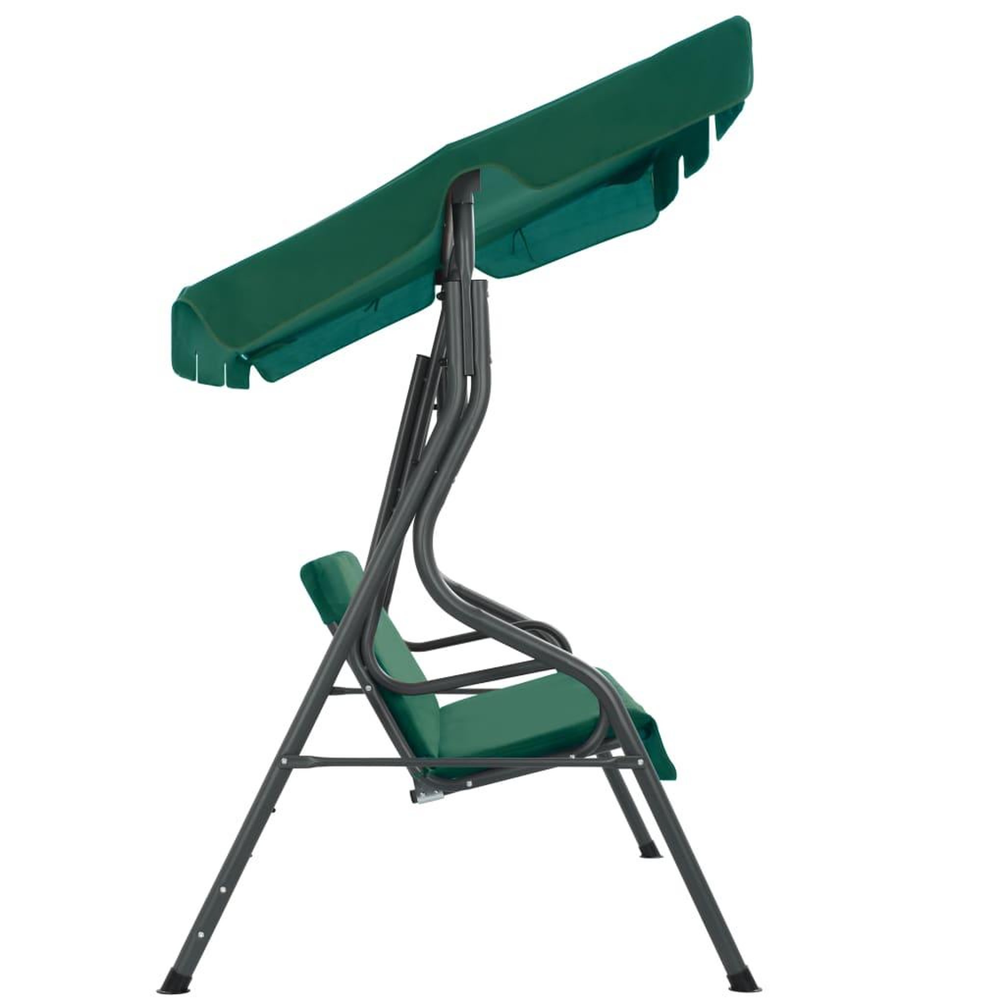 Voir la diapositive 3 : VIDAXL Balancelle de jardin Vert 170 x 110 x 153 cm Tissu