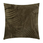 ATMOSPHERA Coussin Déco en Flannelle  Zoa  40x40 Kaki