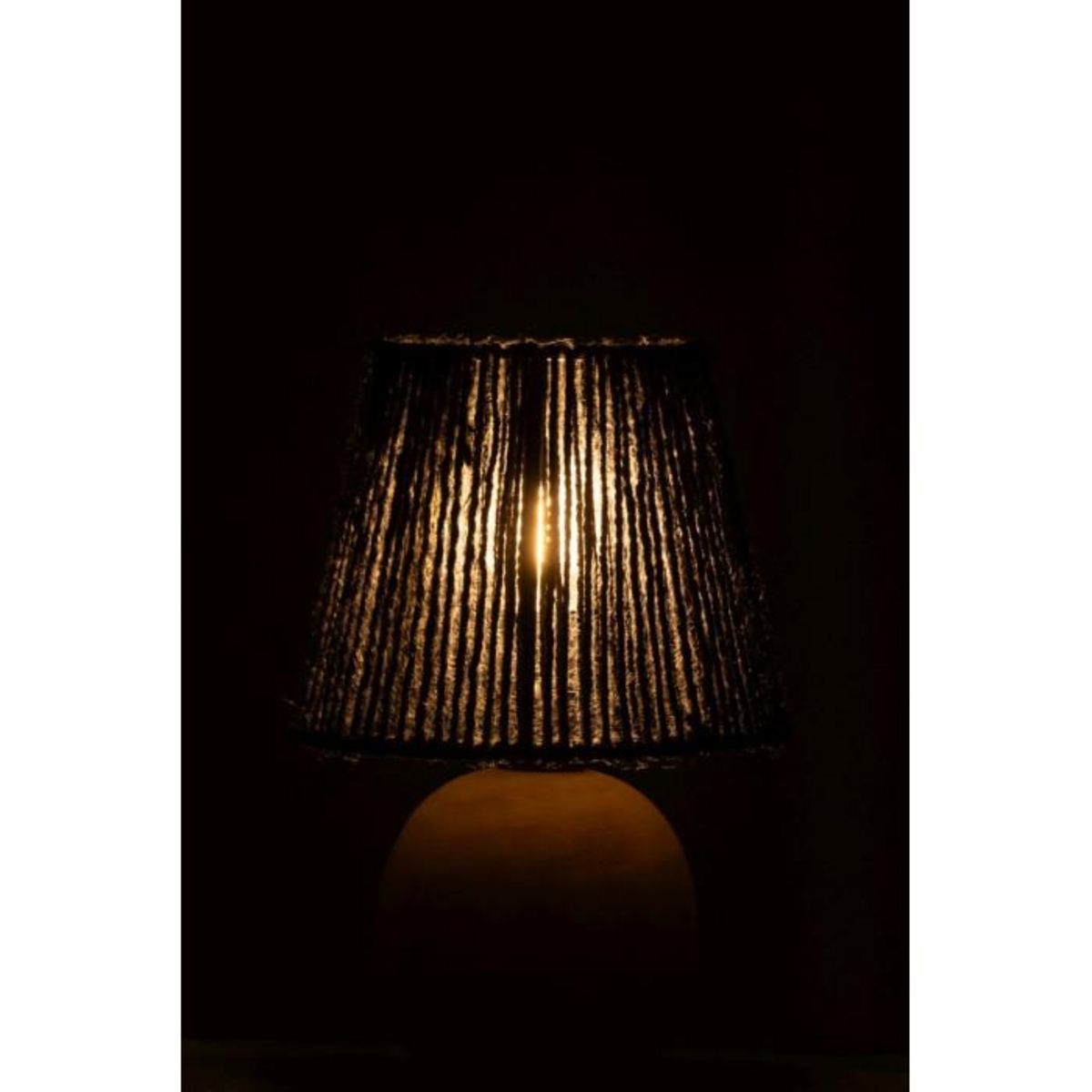 Paris Prix Lampe à Poser à LED en Bois  Roslyn  23cm Noir