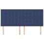 Voir la diapositive 3 : VIDAXL Tetes de lit 4 pcs Bleu 100x5x78/88 cm Tissu