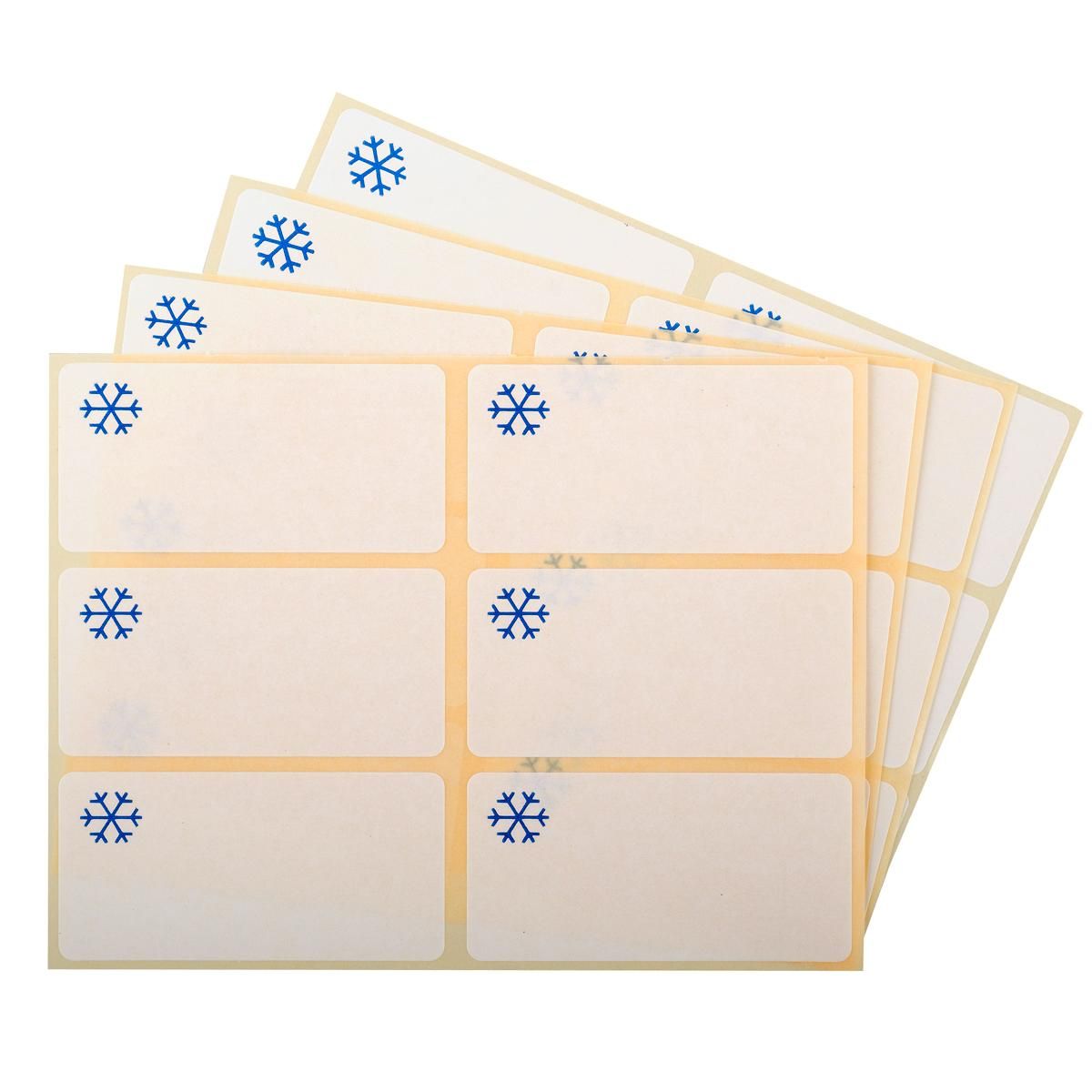 AUCHAN Pochette de 24 étiquettes congelation 25x50mm
