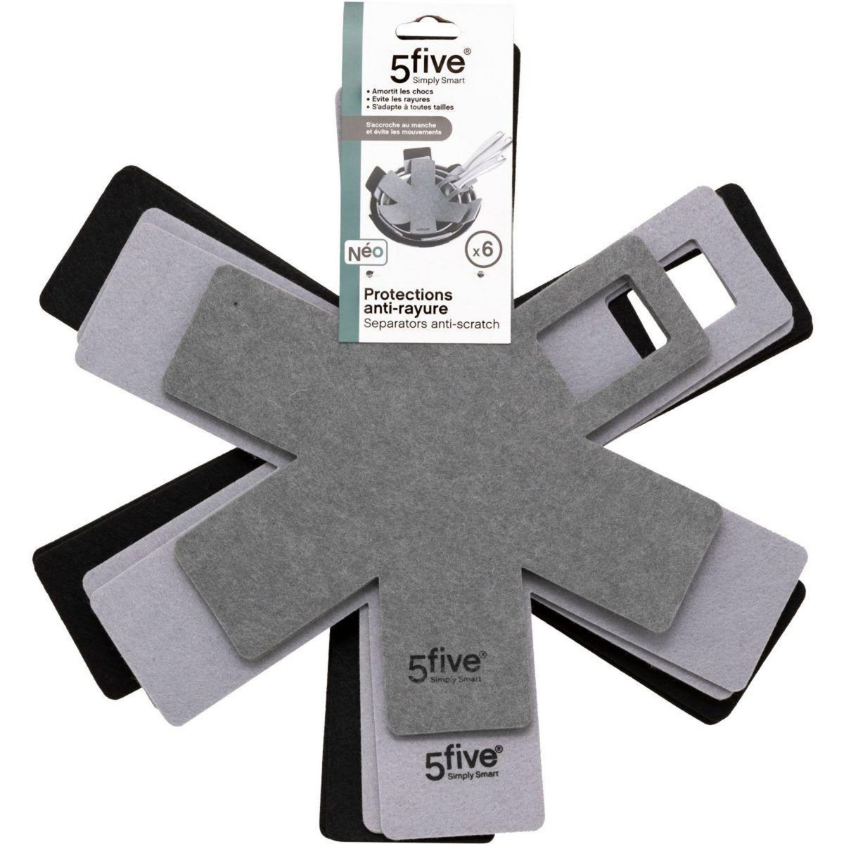FIVE Protection de poêle anti rayure x6 feutrine