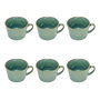 Voir la diapositive 1 : SECRET DE GOURMET Lot de 6 Tasses à Café  Joel  26cl Vert
