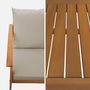 Voir la diapositive 3 : SWEEEK Salon de jardin en bois 4 places - Ushuaïa - Canapé, fauteuils et table basse en acacia, design