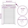 Voir la diapositive 6 : VIDAXL Store plisse 80x150 cm Blanc