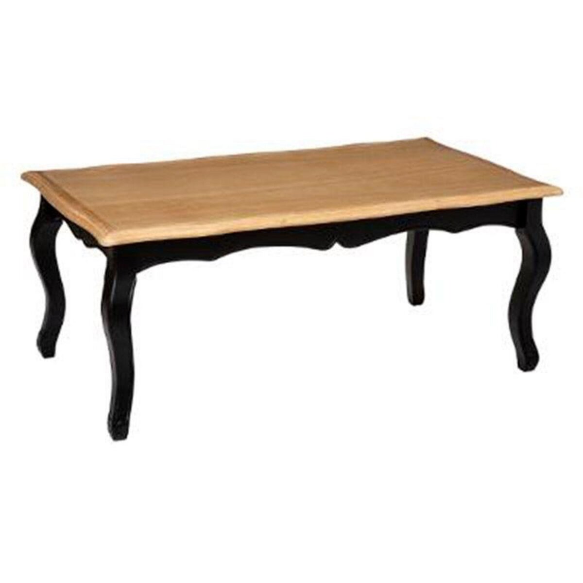  Table Basse Design  Chrysa  110cm Noir & Naturel