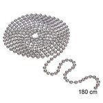 FIVE Chaîne en Inox  Fond de Tarte  180cm Argent
