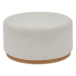 ATMOSPHERA Pouf XL en bouclette NESKY - Blanc