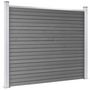 Voir la diapositive 4 : VIDAXL Ensemble de panneau de cloture WPC 699x146 cm Gris