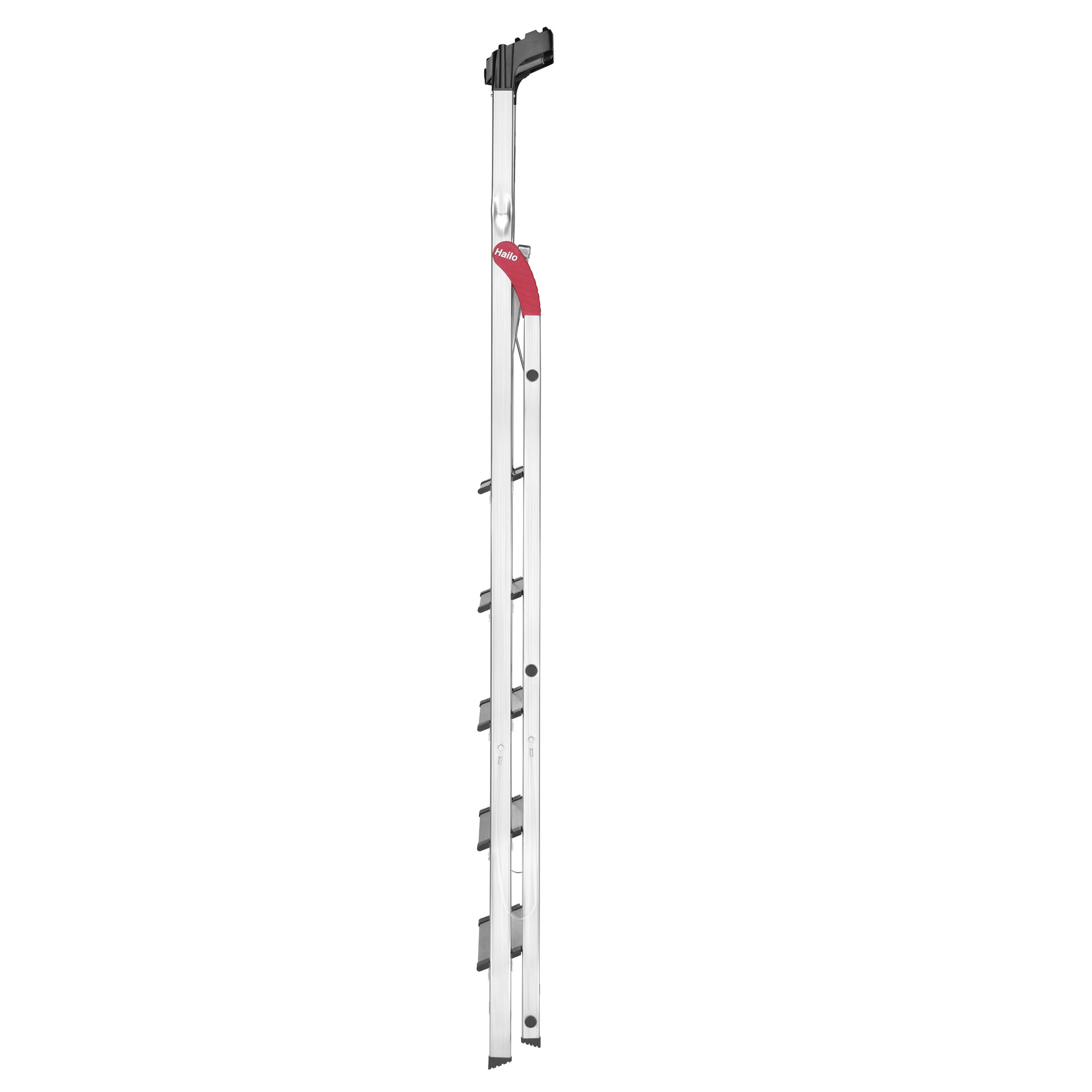Voir la diapositive 3 : HAILO Escabeau 6 marches larges 3m05 en aluminium - PROFISTEP XXL