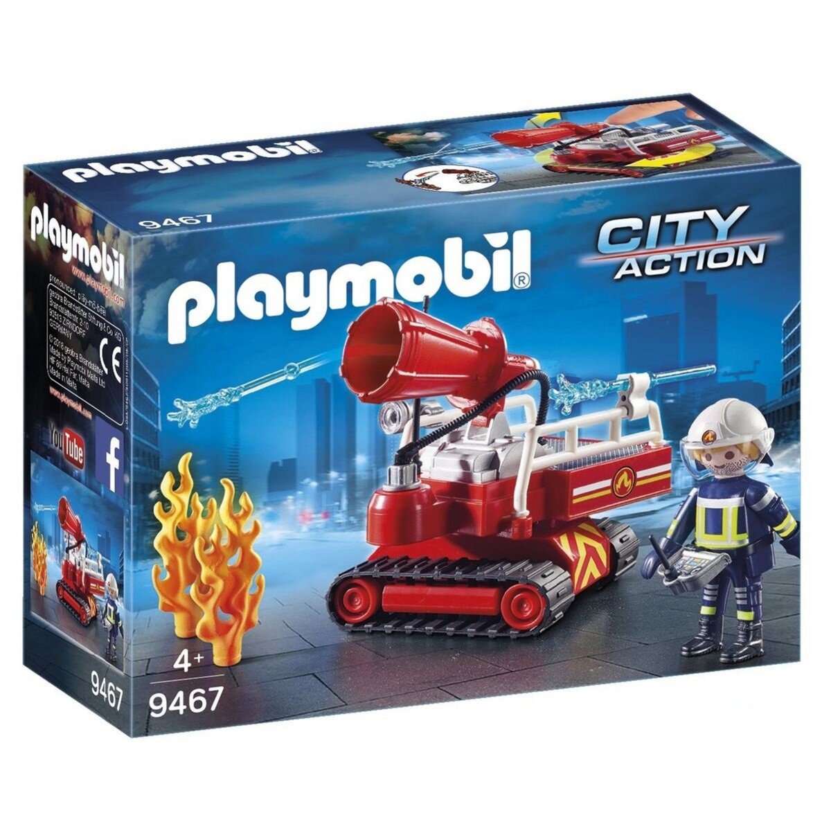 PLAYMOBIL 9467 - City Action - Pompier avec robot d'intervention