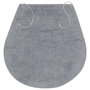 Voir la diapositive 4 : VIDAXL Jeu de tapis de salle de bain 3 pcs Tissu Gris